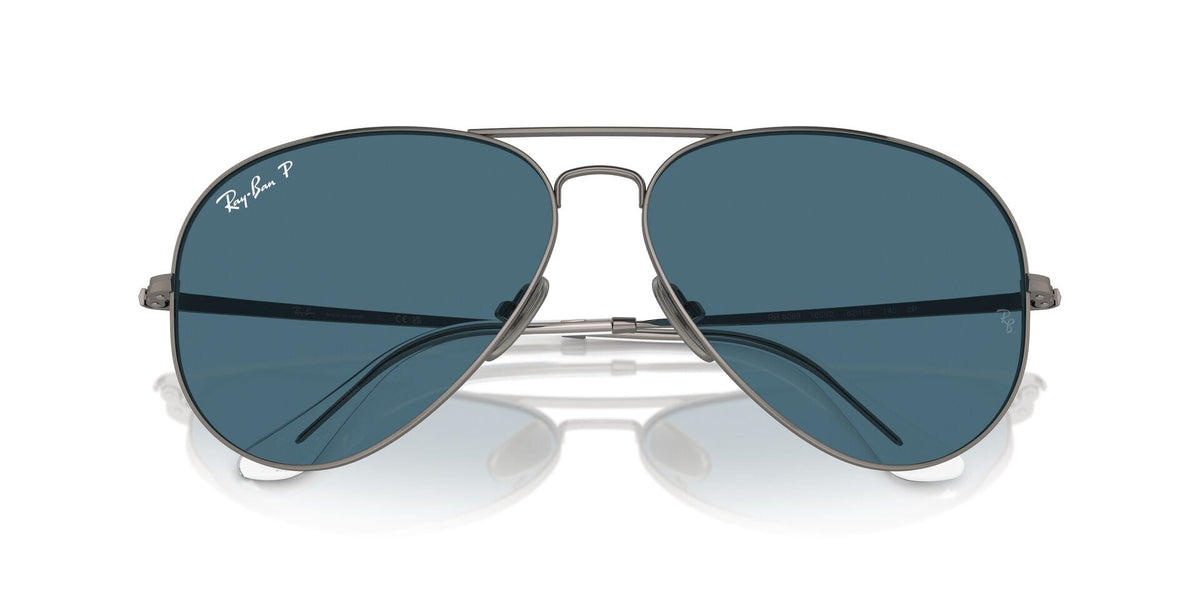 Ray-Ban Aviator Titanium RB 8089 165/S2 Polarised - As Seen On Jean-Claude Van Damme